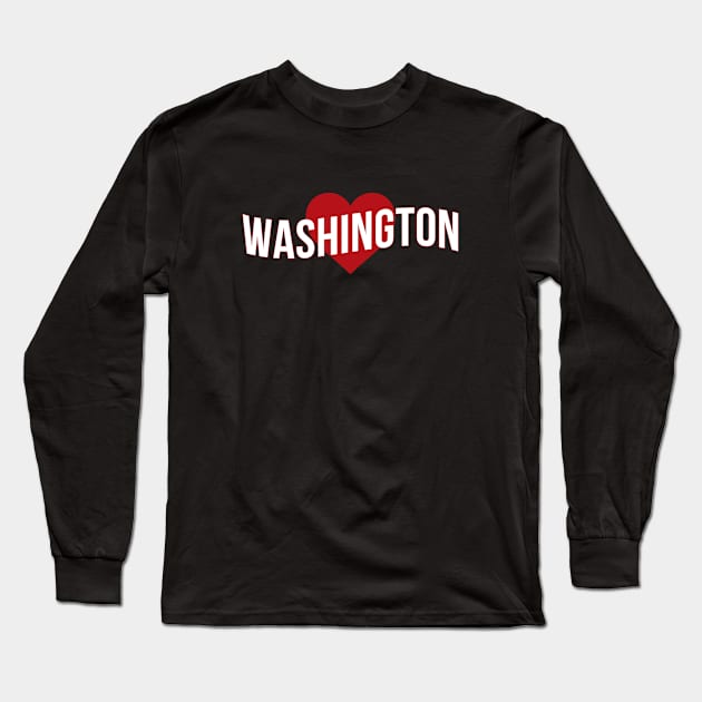 Washington Love Long Sleeve T-Shirt by Novel_Designs